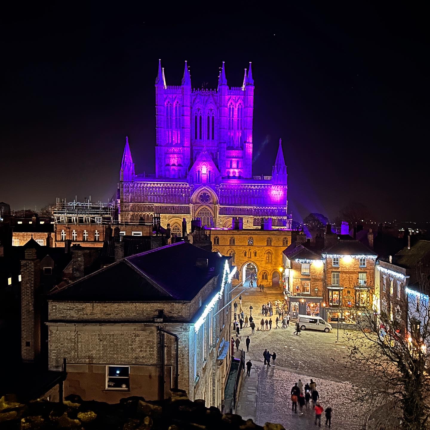 Lincoln Cathedral evening skyline